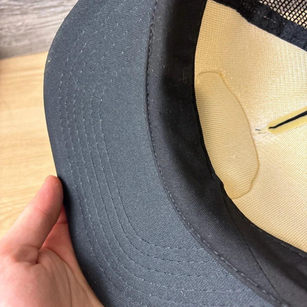 Vintage Garfield Transport Hat Cap Snapback Black Trucker Montreal Quebec‎